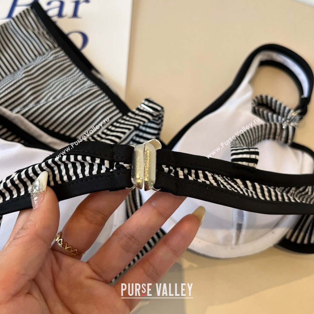 Chanel Striped Two-Pieces Swimwear Black 2025 0314 (WM-250314027)