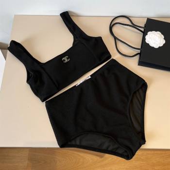 Chanel Knit Two-Pieces Swimwear Black 2025 0314 (WM-250314028)
