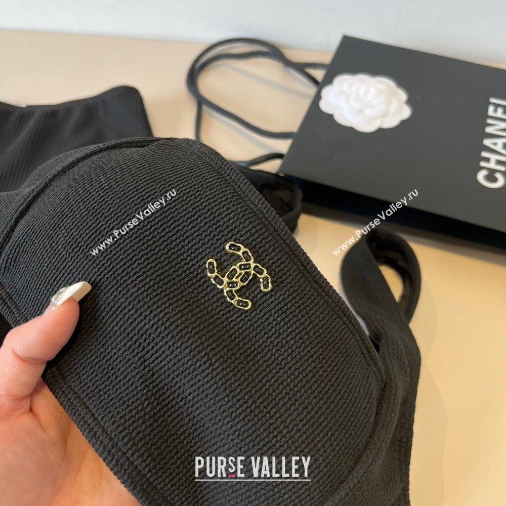 Chanel Knit Two-Pieces Swimwear Black 2025 0314 (WM-250314028)