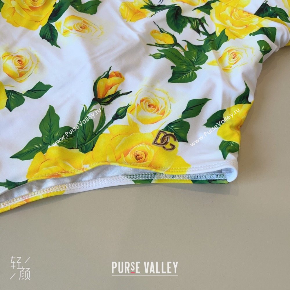 Dolce Gabbana One-Piece Swimwear White/Yellow/Green 2025 0314 (WM-250314026)