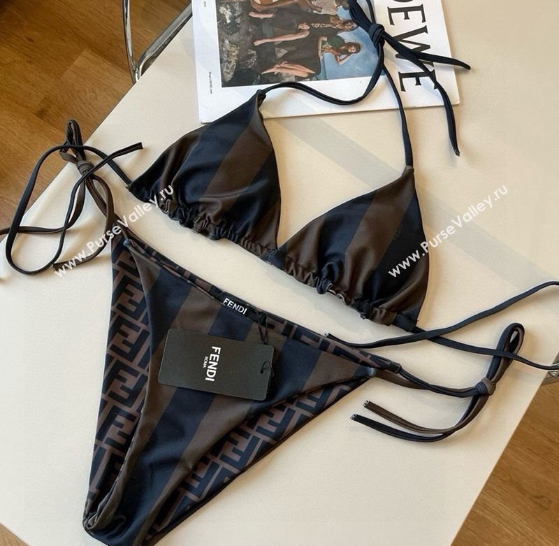 Fendi Reversible Two-Pieces Swimwear Brown 2025 0513 (XMN-250513088)