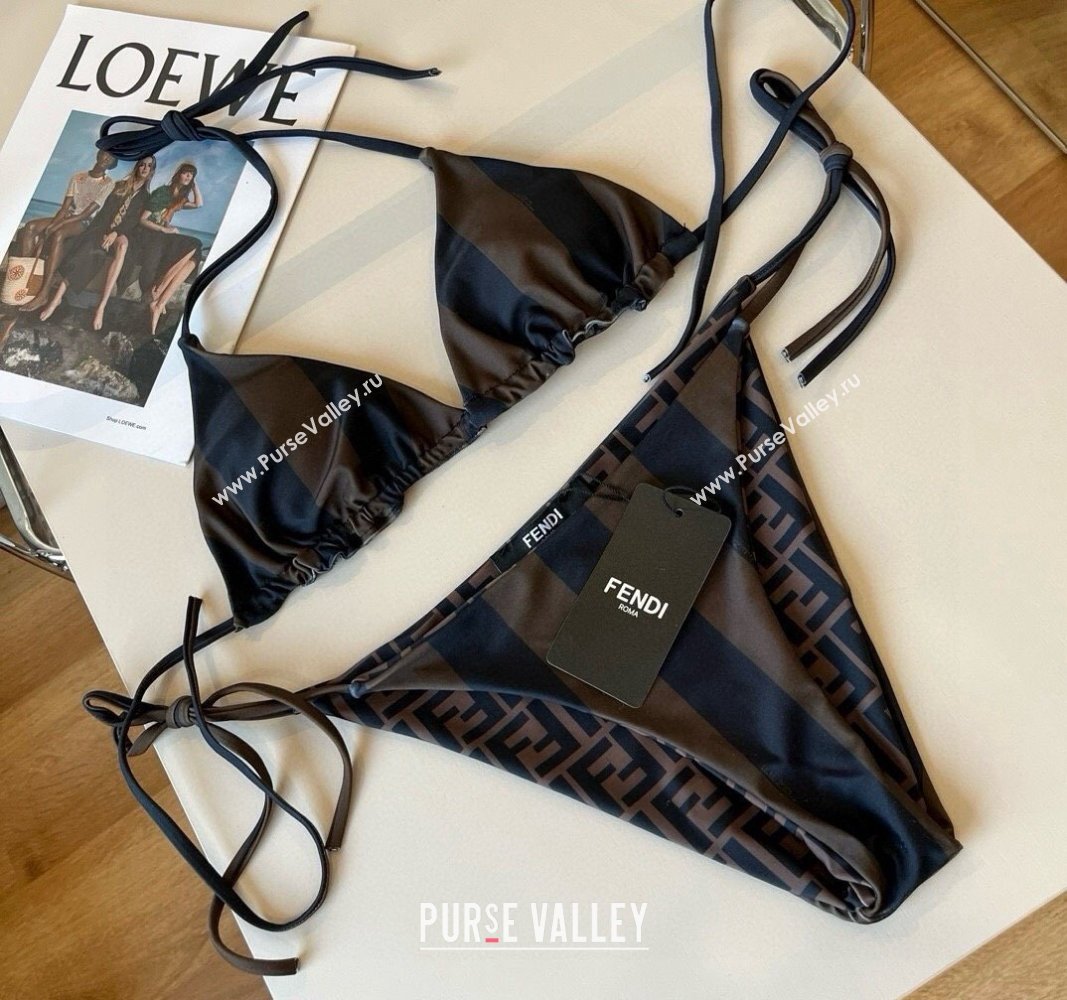 Fendi Reversible Two-Pieces Swimwear Brown 2025 0513 (XMN-250513088)