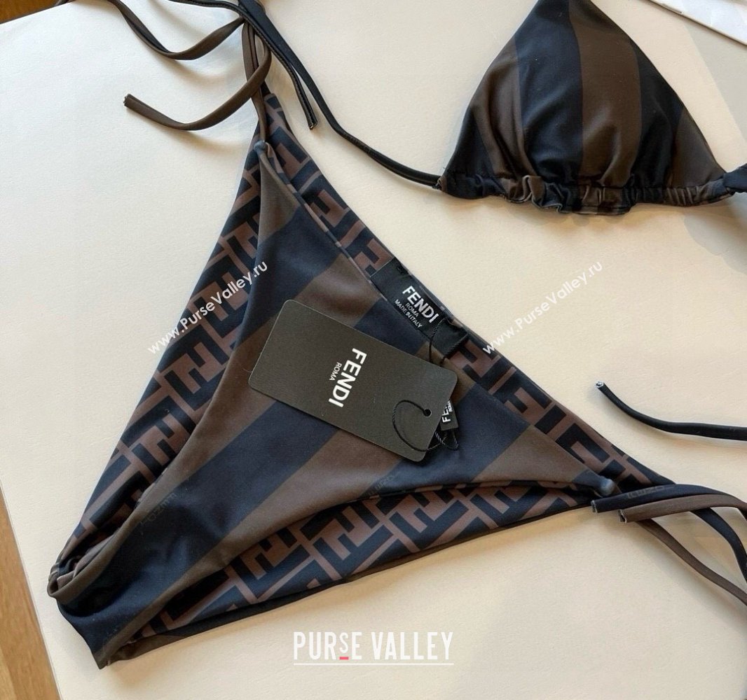 Fendi Reversible Two-Pieces Swimwear Brown 2025 0513 (XMN-250513088)