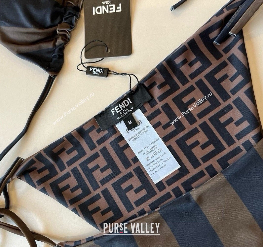 Fendi Reversible Two-Pieces Swimwear Brown 2025 0513 (XMN-250513088)