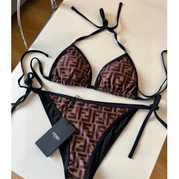 Fendi FF Two-Pieces Swimwear Brown 2025 0513 (XMN-250513089)