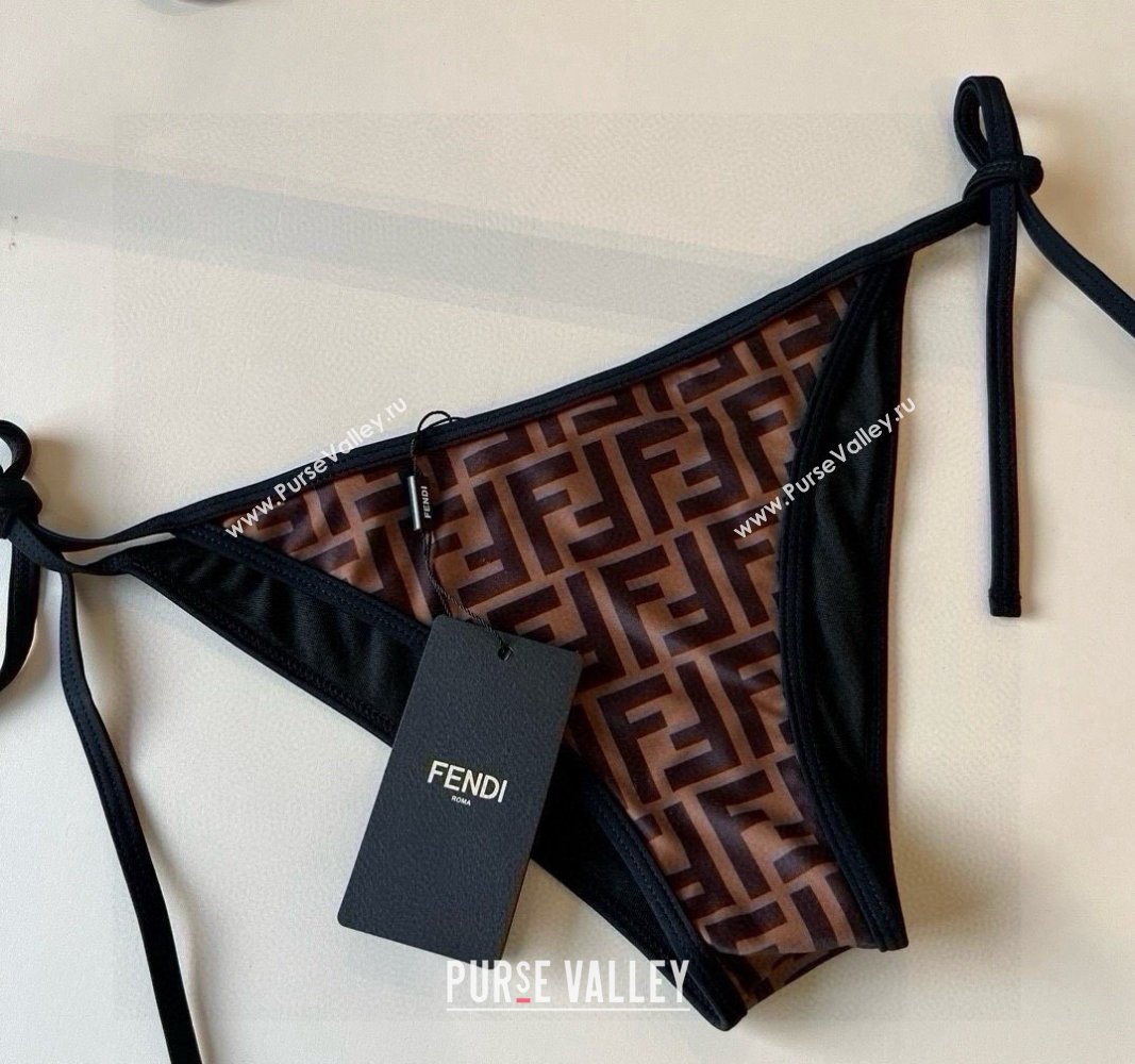 Fendi FF Two-Pieces Swimwear Brown 2025 0513 (XMN-250513089)