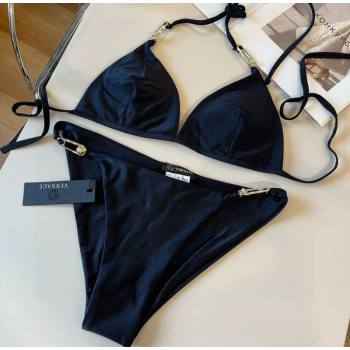 Versace Two-Pieces Swimwear with Pin Black 2025 0513 (XMN-250513075)