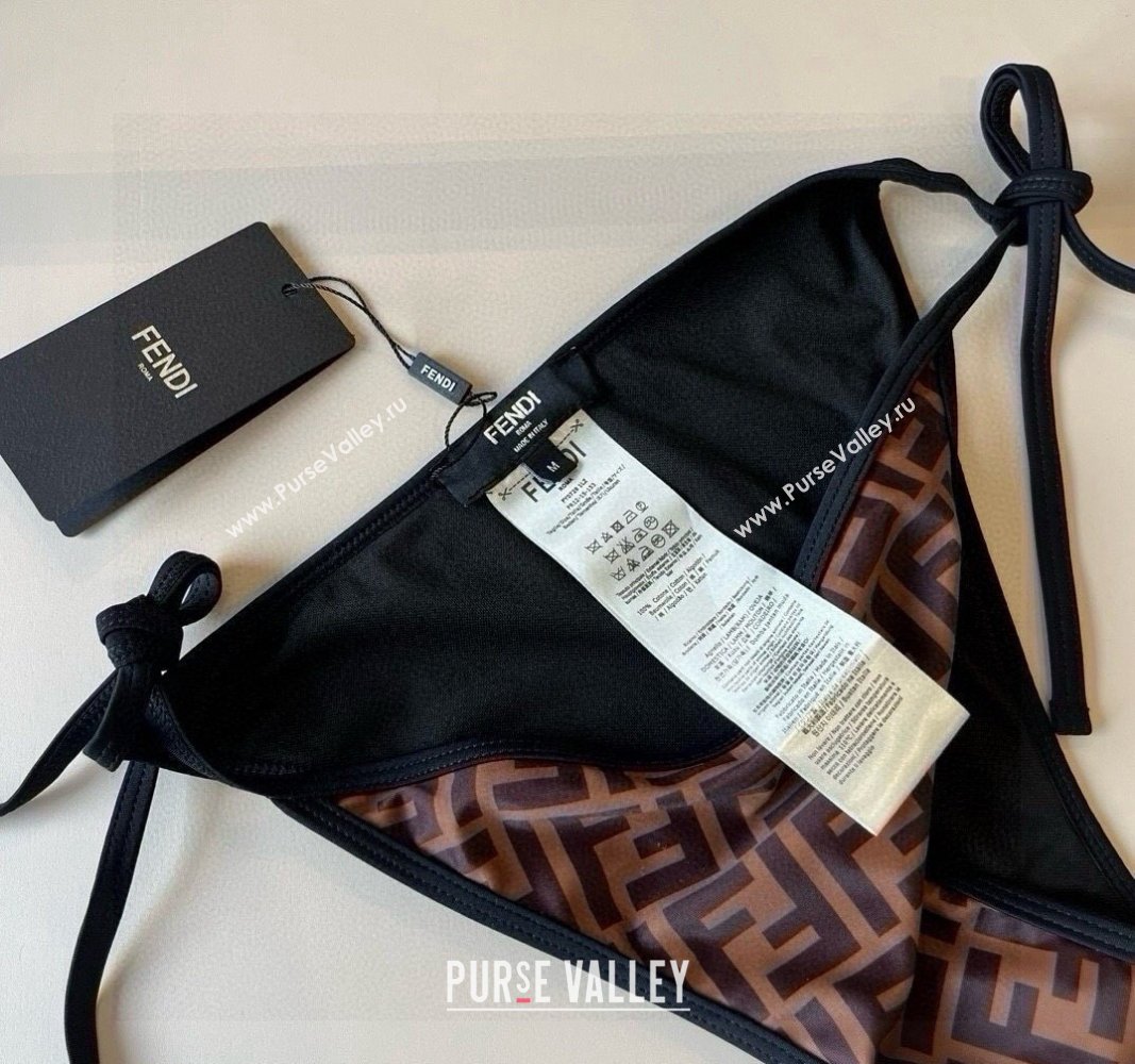 Fendi FF Two-Pieces Swimwear Brown 2025 0513 (XMN-250513089)