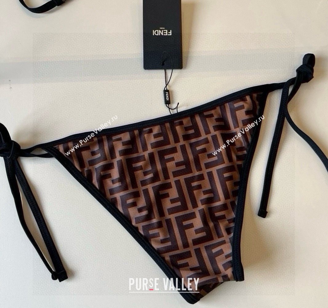 Fendi FF Two-Pieces Swimwear Brown 2025 0513 (XMN-250513089)