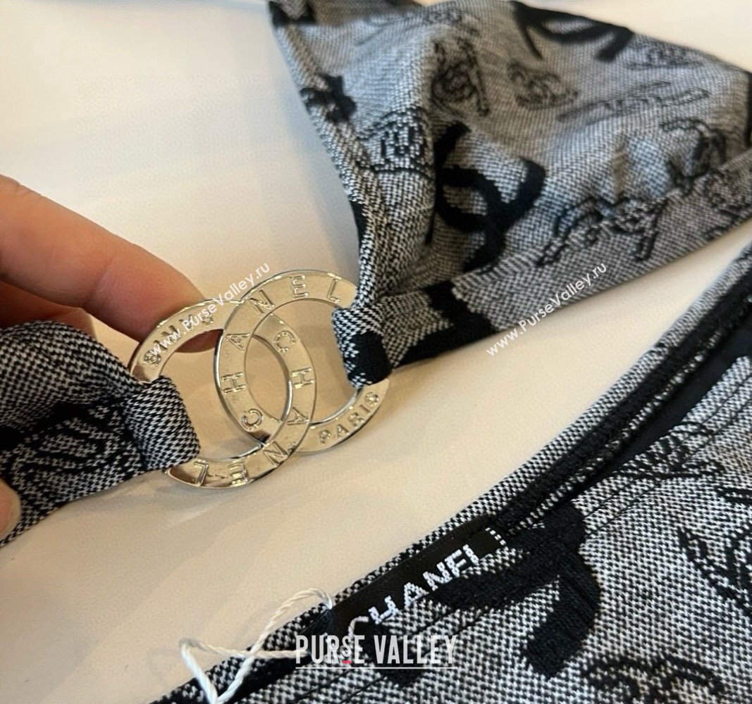 Chanel CC Two-Pieces Swimwear Grey 2025 0513 (XMN-250513082)
