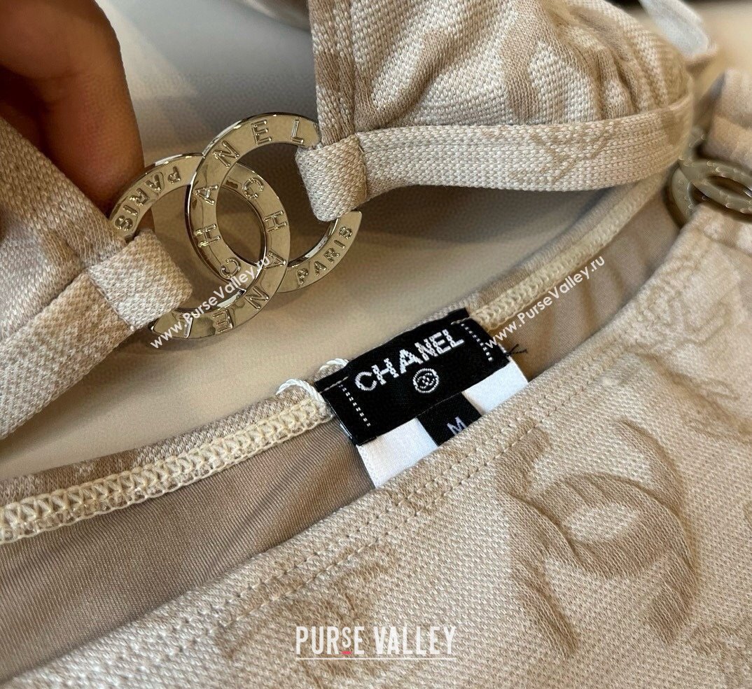 Chanel CC Two-Pieces Swimwear Beige 2025 0513 (XMN-250513083)