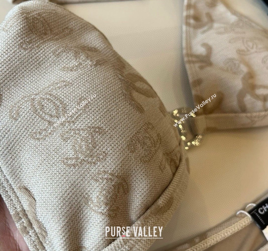 Chanel CC Two-Pieces Swimwear Beige 2025 0513 (XMN-250513083)