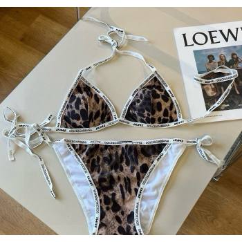 Dolce Gabbana Animal Print Two-Pieces Swimwear Brown 2025 (XMN-250513092)