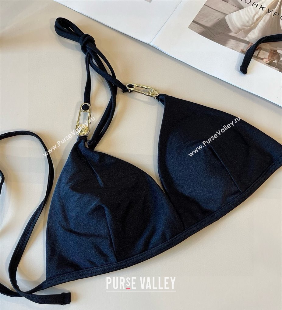 Versace Two-Pieces Swimwear with Pin Black 2025 0513 (XMN-250513075)