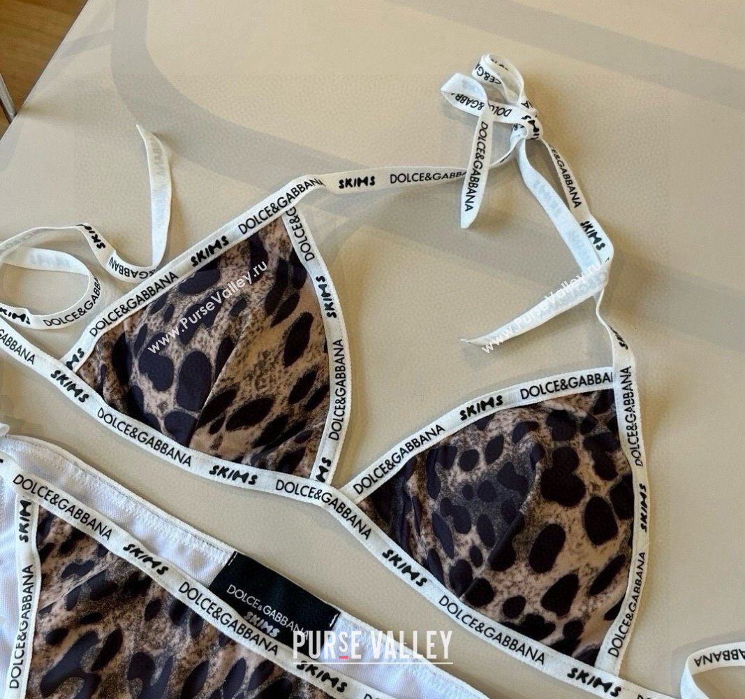 Dolce Gabbana Animal Print Two-Pieces Swimwear Brown 2025 (XMN-250513092)
