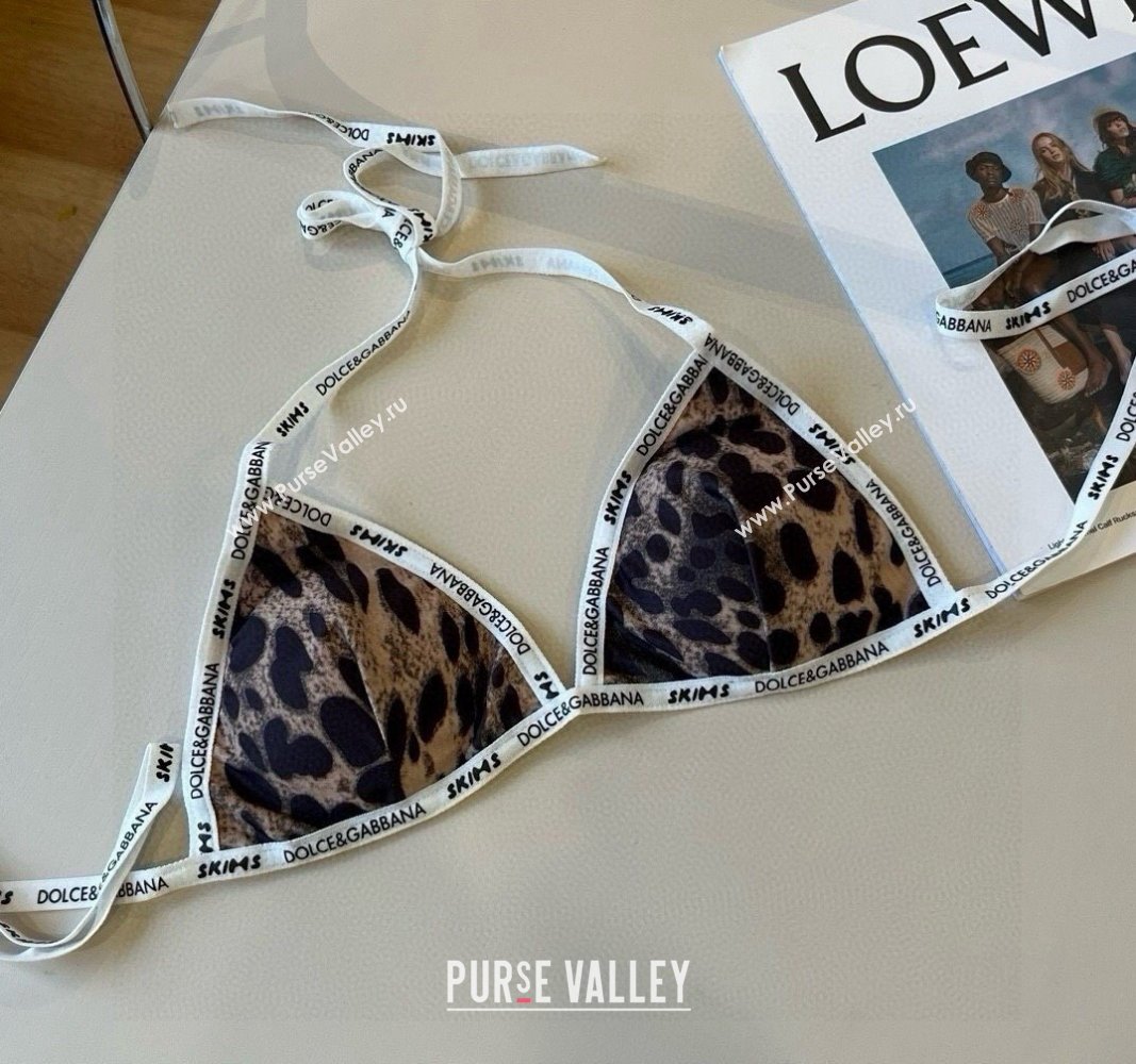 Dolce Gabbana Animal Print Two-Pieces Swimwear Brown 2025 (XMN-250513092)