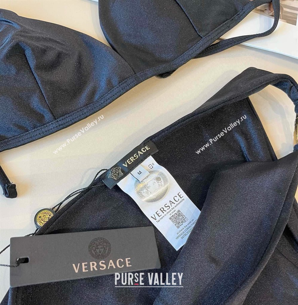 Versace Two-Pieces Swimwear with Pin Black 2025 0513 (XMN-250513075)