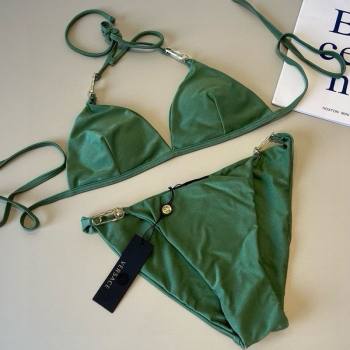 Versace Two-Pieces Swimwear with Pin Green 2025 0513 (XMN-250513076)