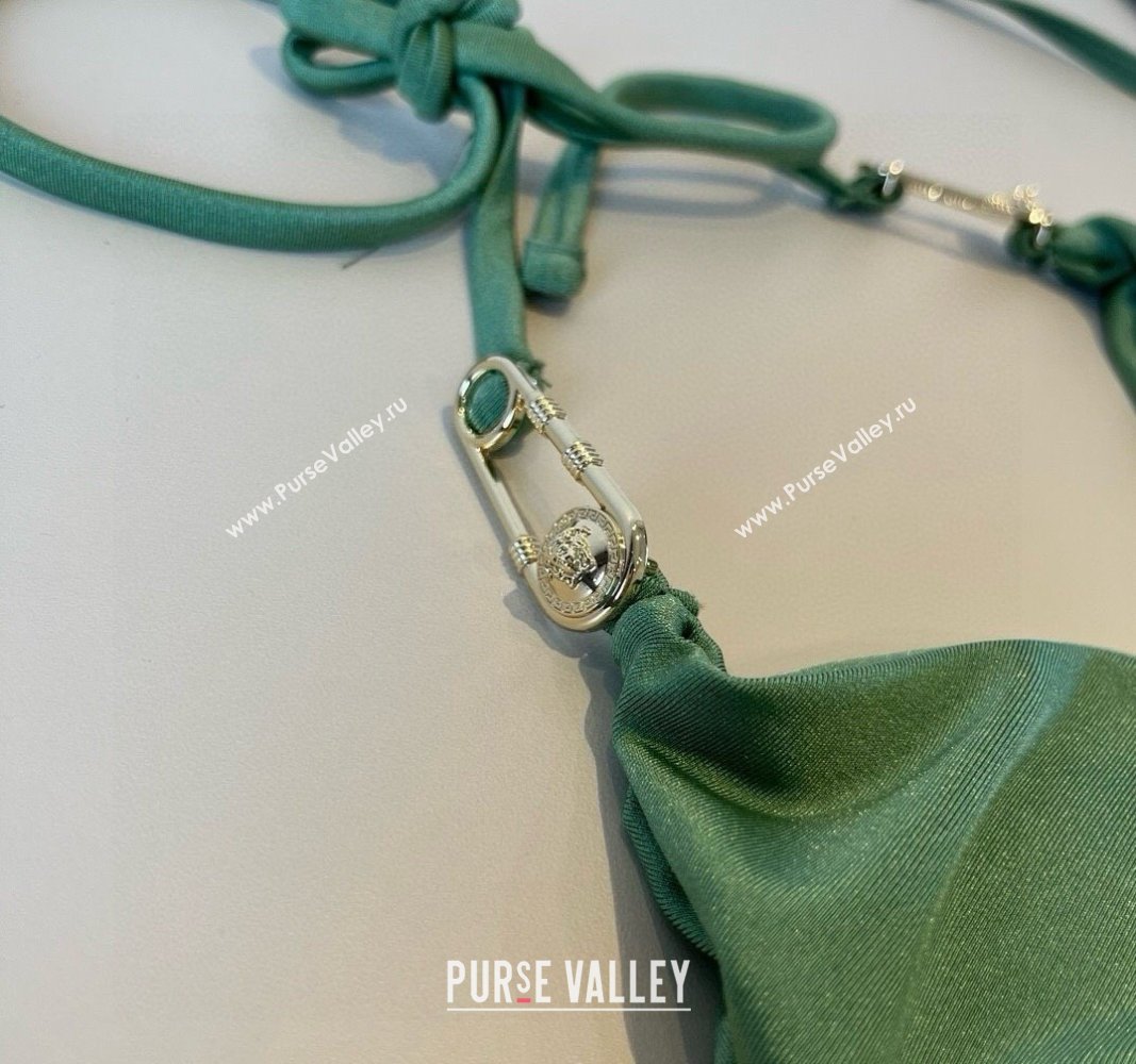 Versace Two-Pieces Swimwear with Pin Green 2025 0513 (XMN-250513076)