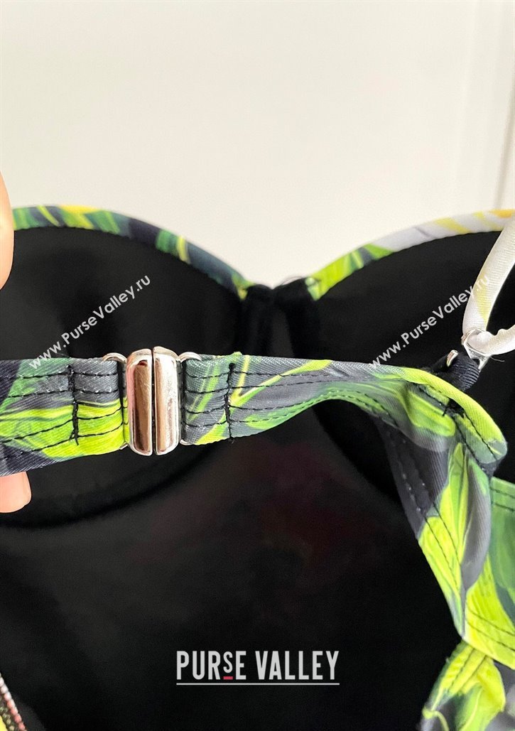 Dolce Gabbana Flower One-Piece Swimwear Black/Multicolor 2025 0513 (SHI-250513100)