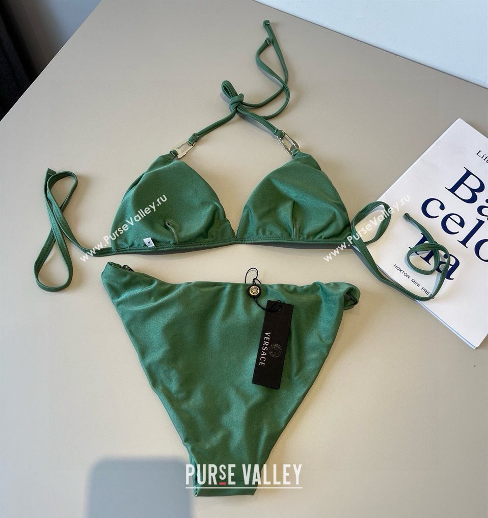 Versace Two-Pieces Swimwear with Pin Green 2025 0513 (XMN-250513076)