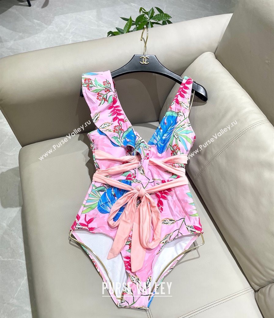 Valentino One-Piece Swimwear Pink 2025 0616 (SHI-250616050)