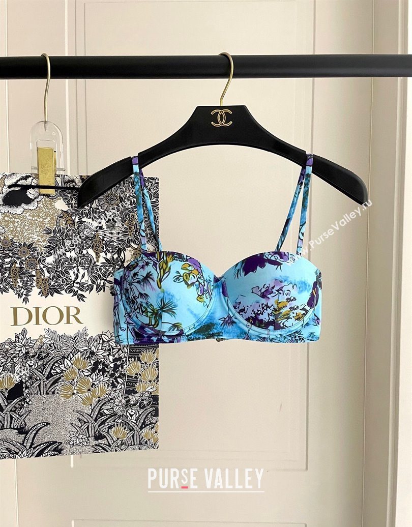 Dior Two-Pieces Swimwear Light Blue 2025 0616 (SHI-250616040)