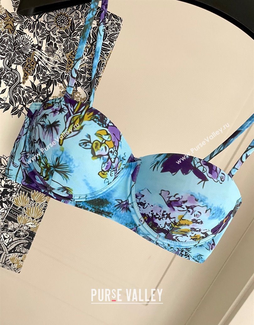 Dior Two-Pieces Swimwear Light Blue 2025 0616 (SHI-250616040)