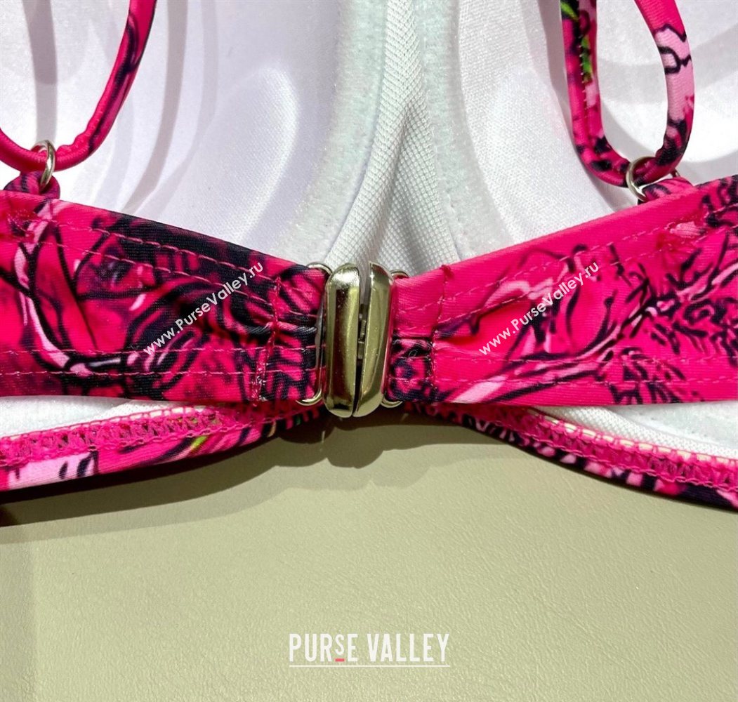 Dior Two-Pieces Swimwear Dark Pink 2025 0616 (SHI-250616041)