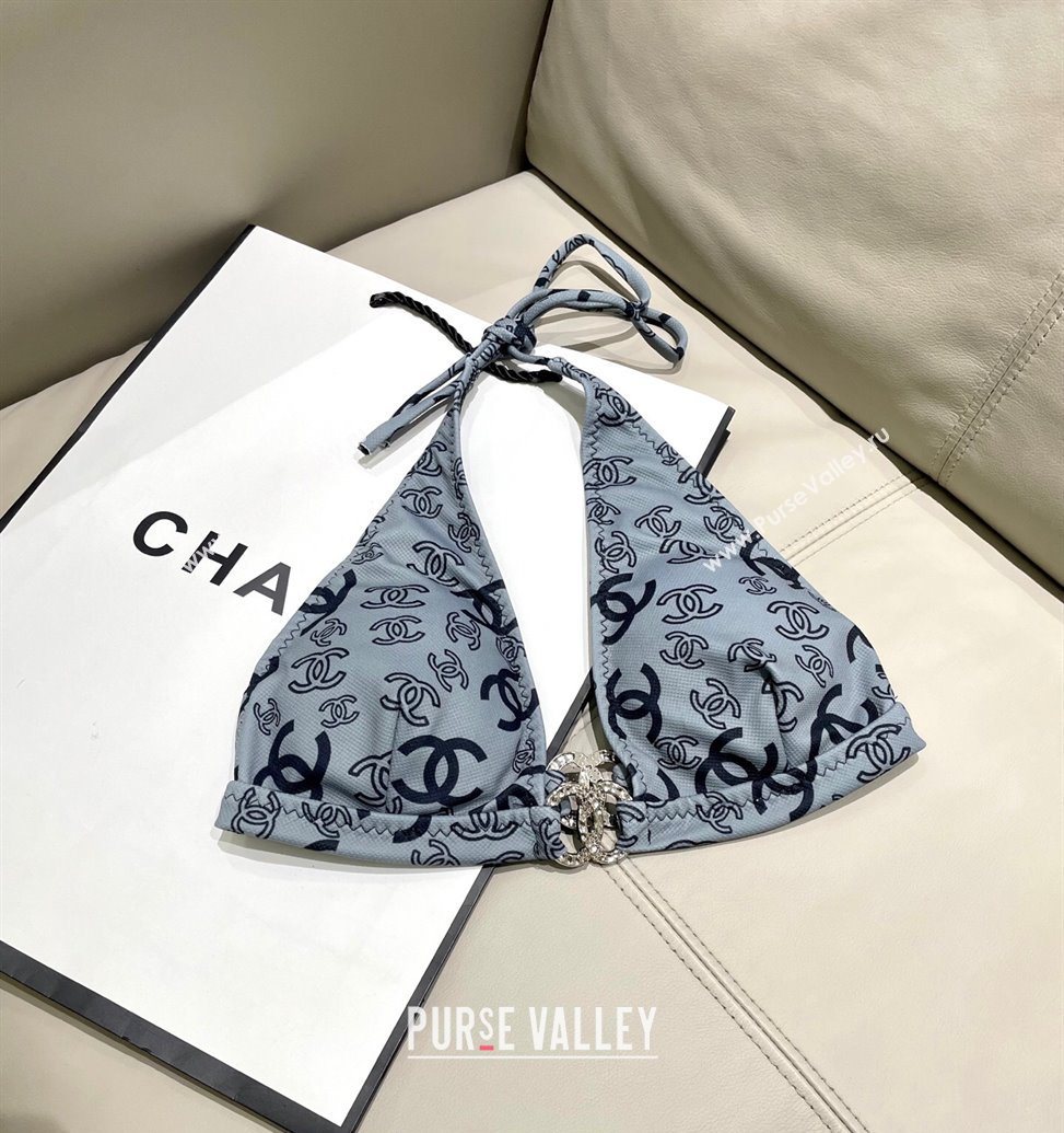 Chanel Two-Pieces Swimwear Dark Grey 2025 0616 (SHI-250616042)