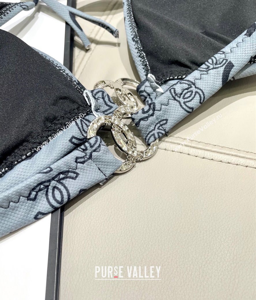 Chanel Two-Pieces Swimwear Dark Grey 2025 0616 (SHI-250616042)
