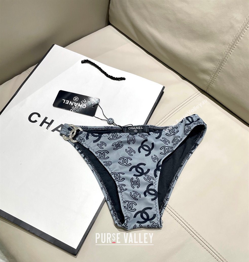 Chanel Two-Pieces Swimwear Dark Grey 2025 0616 (SHI-250616042)