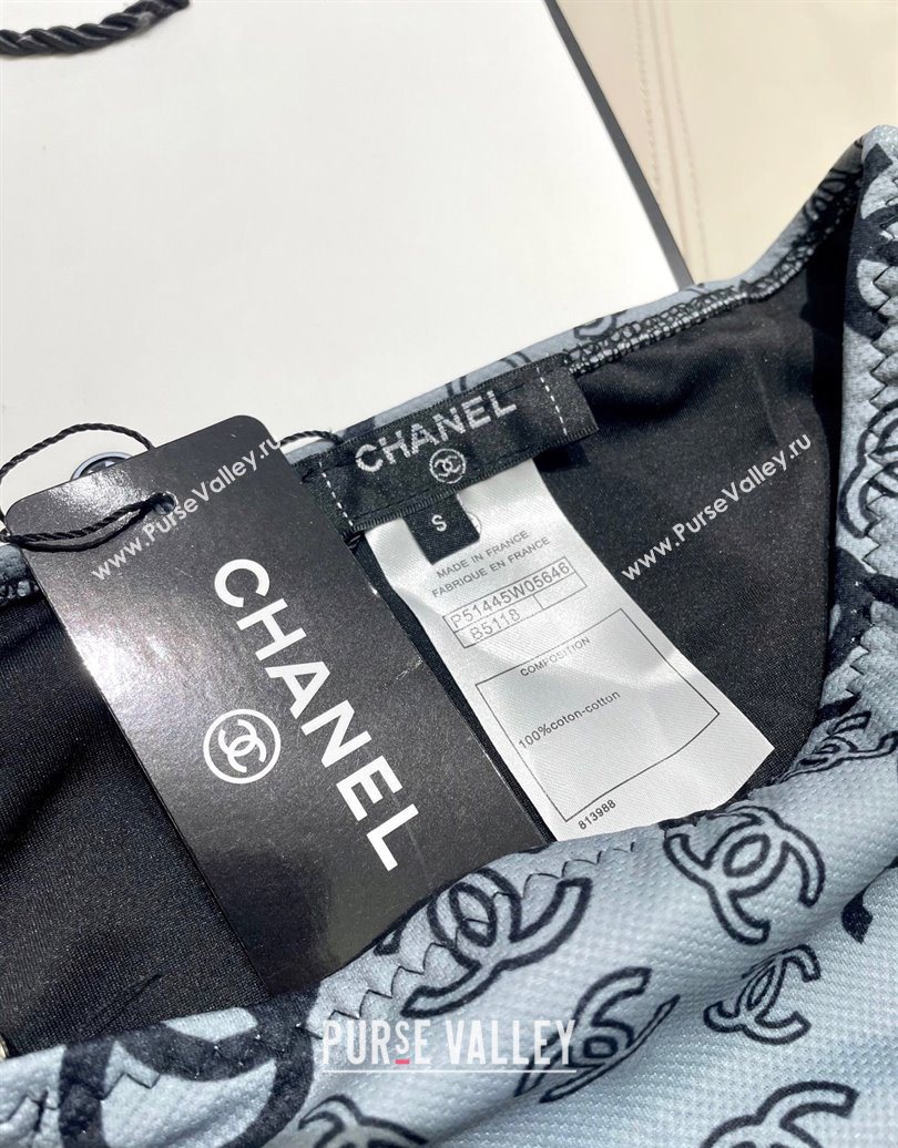 Chanel Two-Pieces Swimwear Dark Grey 2025 0616 (SHI-250616042)