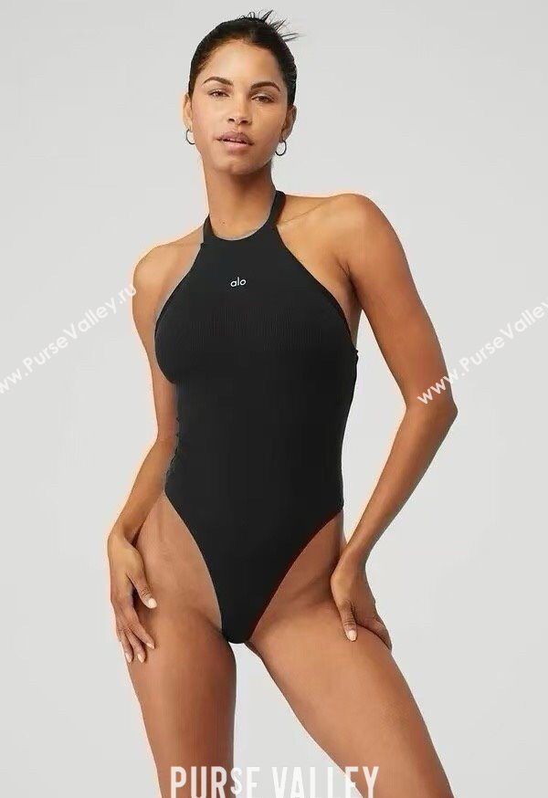 Alo One-Piece Swimwear Black 2025 0616 (WM-250616037)