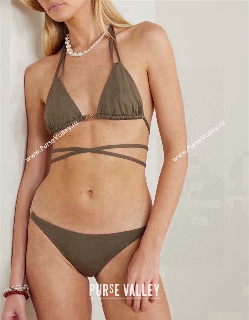 Loewe Bikini with Lace-up Green 2025 0723 (WM-250723020)