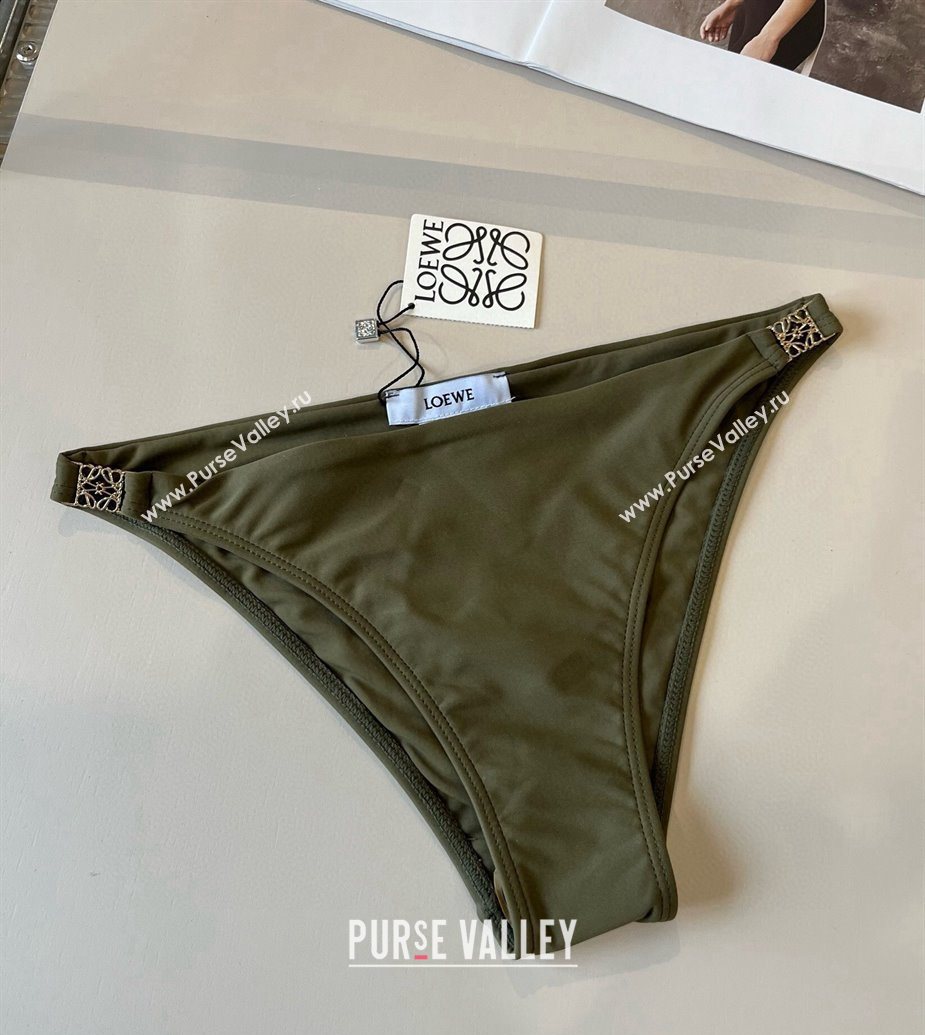 Loewe Bikini with Lace-up Green 2025 0723 (WM-250723020)