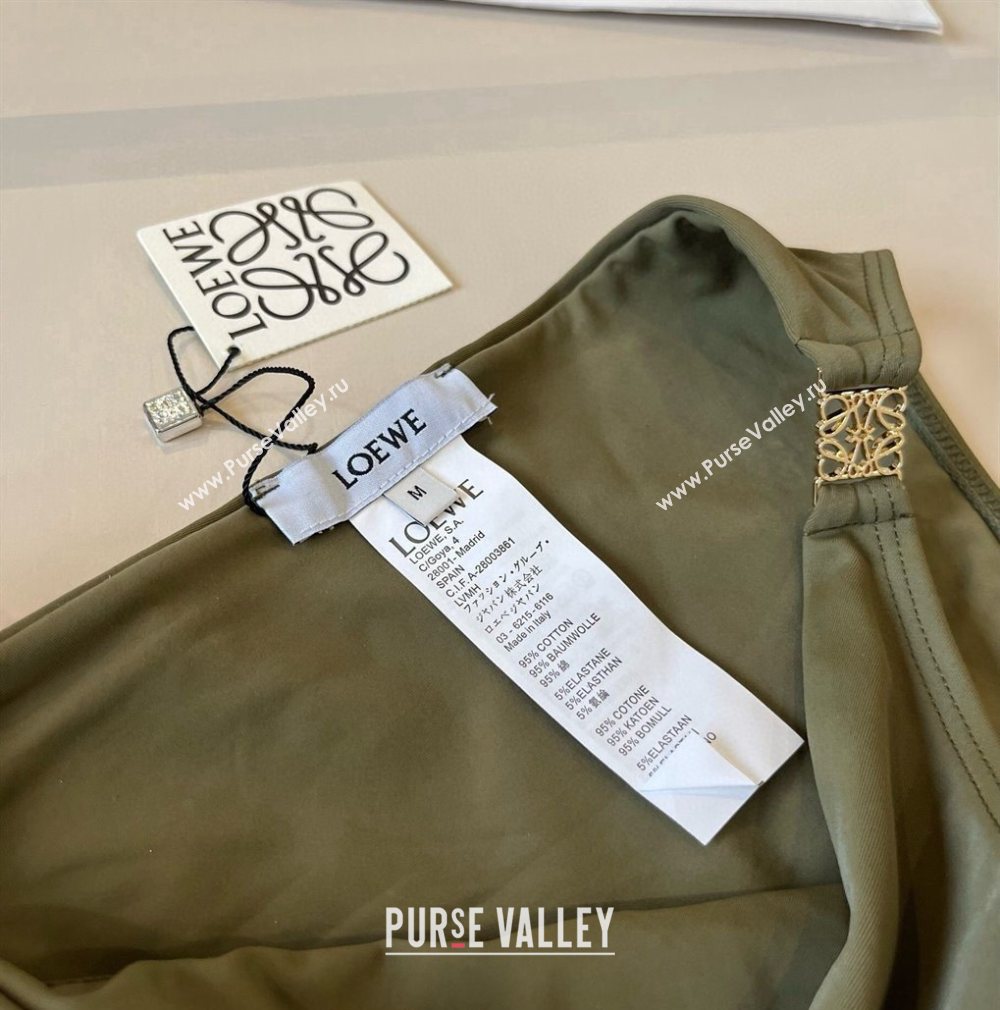 Loewe Bikini with Lace-up Green 2025 0723 (WM-250723020)