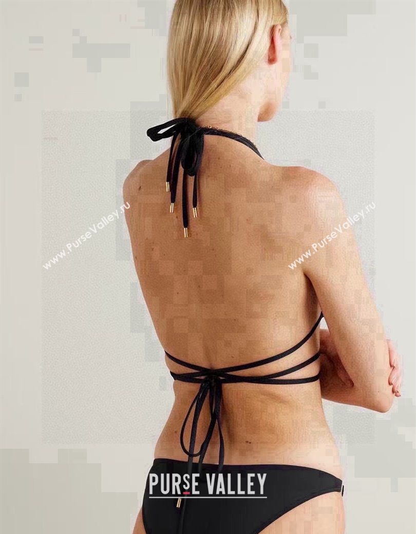 Loewe Bikini with Lace-up Black 2025 0723 (WM-250723021)