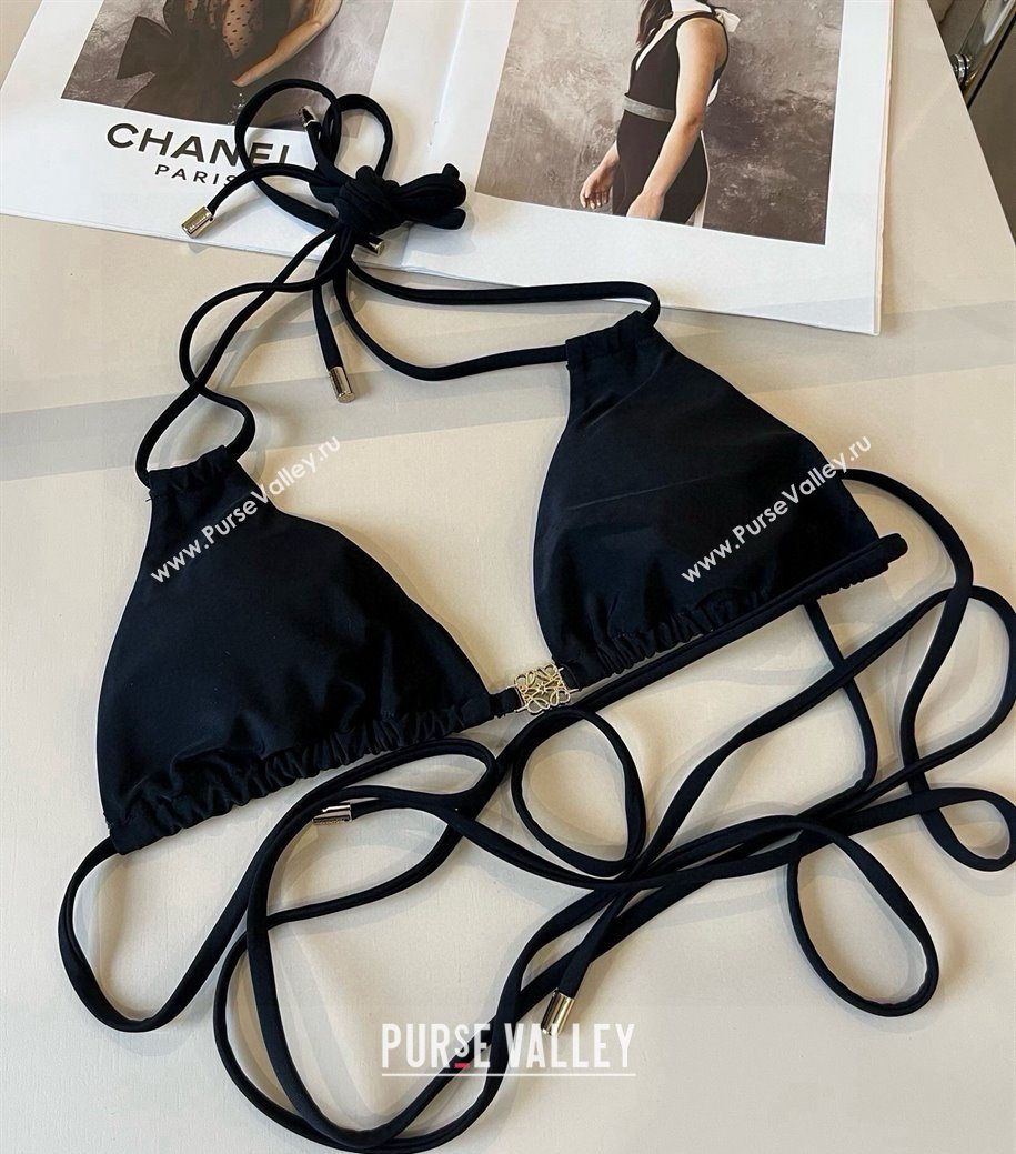 Loewe Bikini with Lace-up Black 2025 0723 (WM-250723021)
