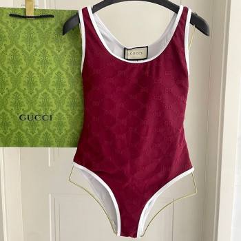 Gucci GG Swimsuit Red 2025 0723 (SHI-250723022)