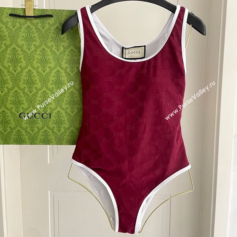 Gucci GG Swimsuit Red 2025 0723 (SHI-250723022)