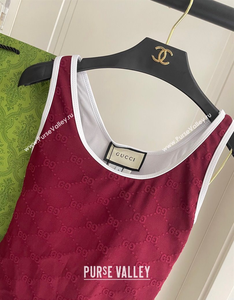 Gucci GG Swimsuit Red 2025 0723 (SHI-250723022)