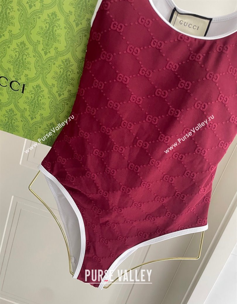 Gucci GG Swimsuit Red 2025 0723 (SHI-250723022)