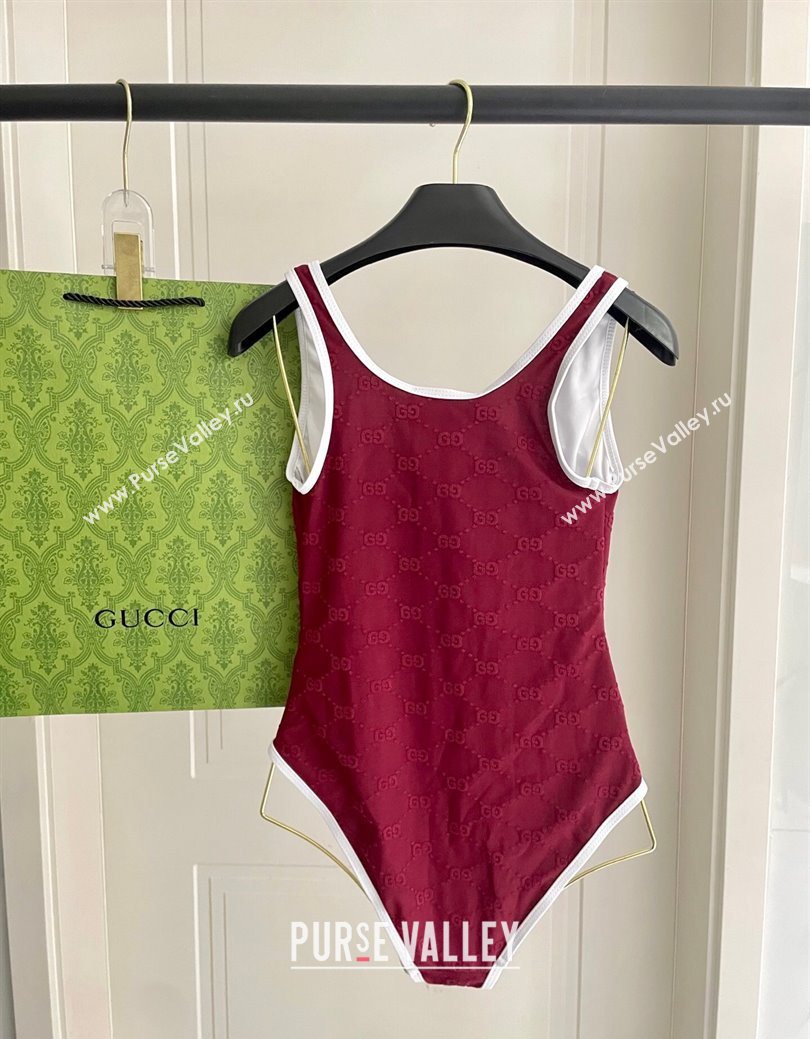 Gucci GG Swimsuit Red 2025 0723 (SHI-250723022)