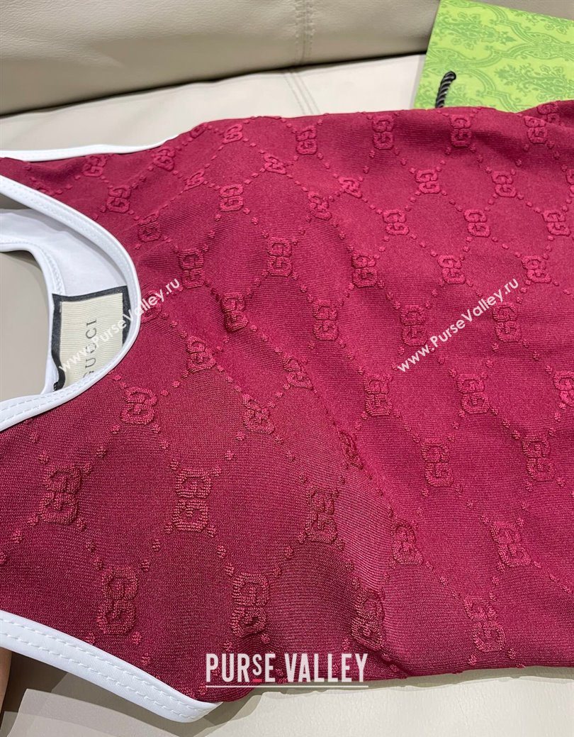 Gucci GG Swimsuit Red 2025 0723 (SHI-250723022)