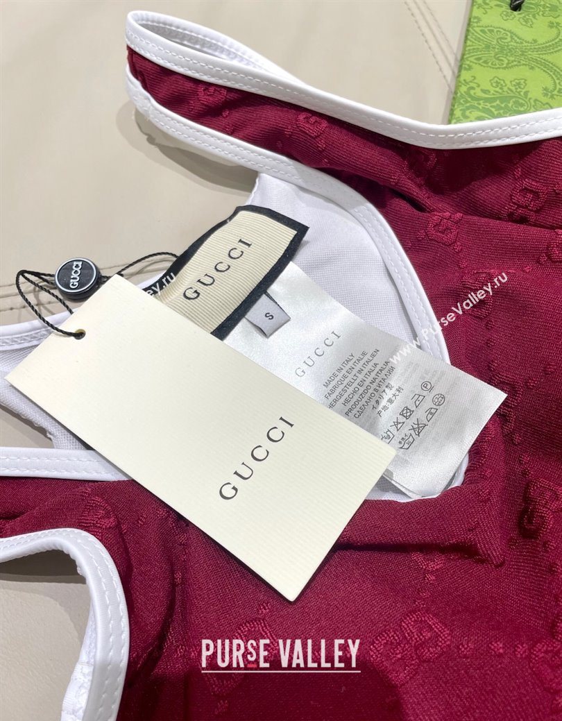 Gucci GG Swimsuit Red 2025 0723 (SHI-250723022)
