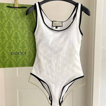 Gucci GG Swimsuit White 2025 0723 (SHI-250723023)