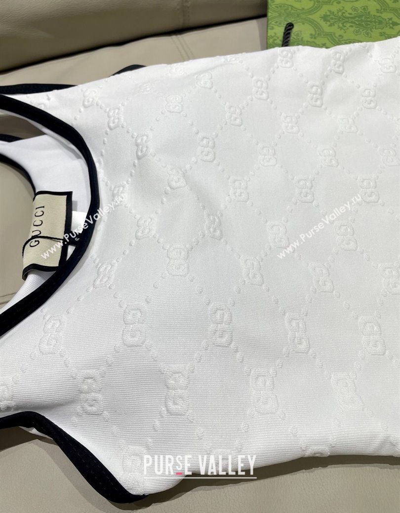 Gucci GG Swimsuit White 2025 0723 (SHI-250723023)