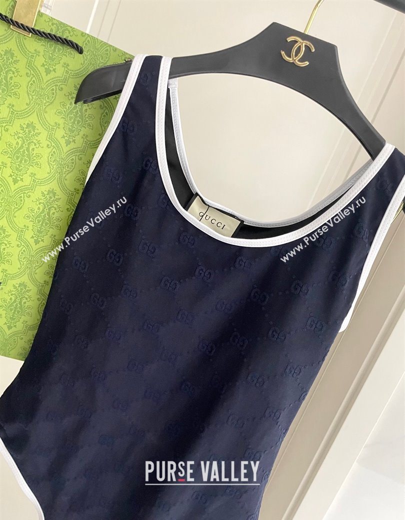 Gucci GG Swimsuit Blue 2025 0723 (SHI-250723024)
