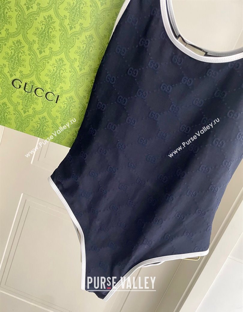 Gucci GG Swimsuit Blue 2025 0723 (SHI-250723024)